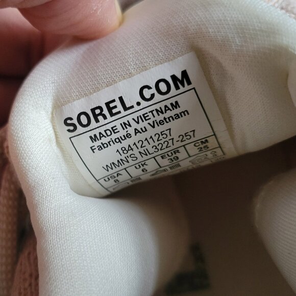 Sorel Women's Beige Kinetic Lace NL3227-257 Mesh Athletic Running Sneaker Size 8 - Picture 9 of 10